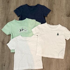 Janie and Jack Nautical Tees - Navy, Mint, White